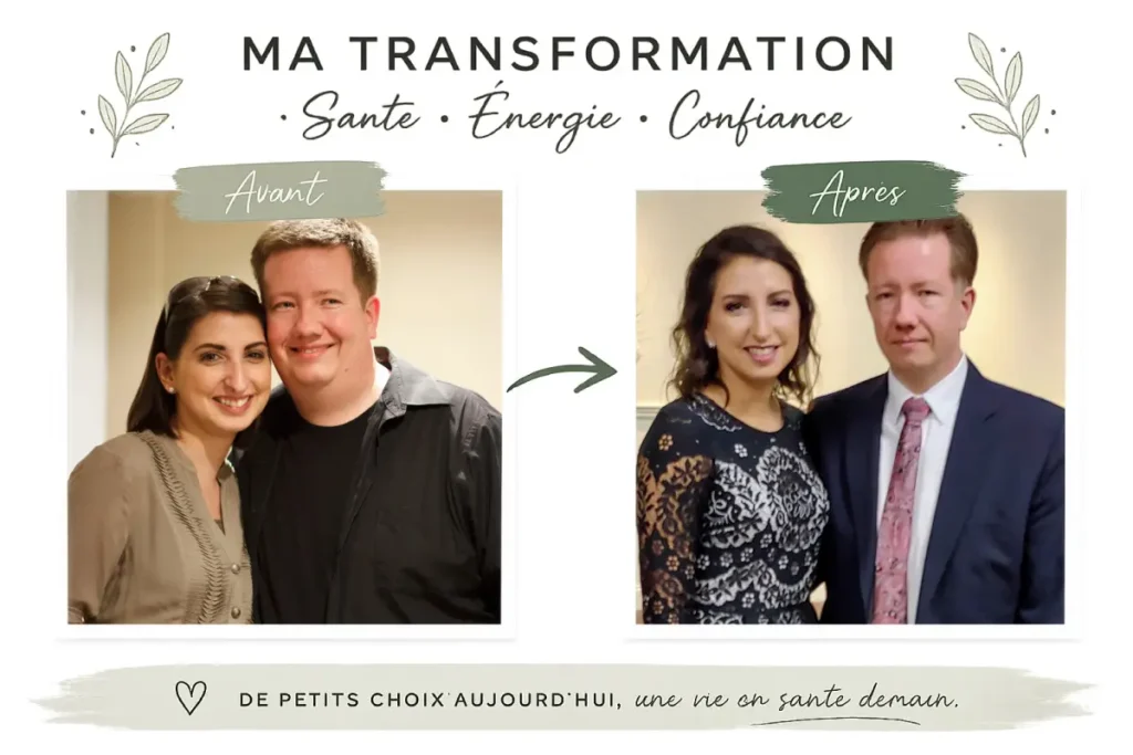 Transformation keto avant et après chez une femme de plus de 40 ans
